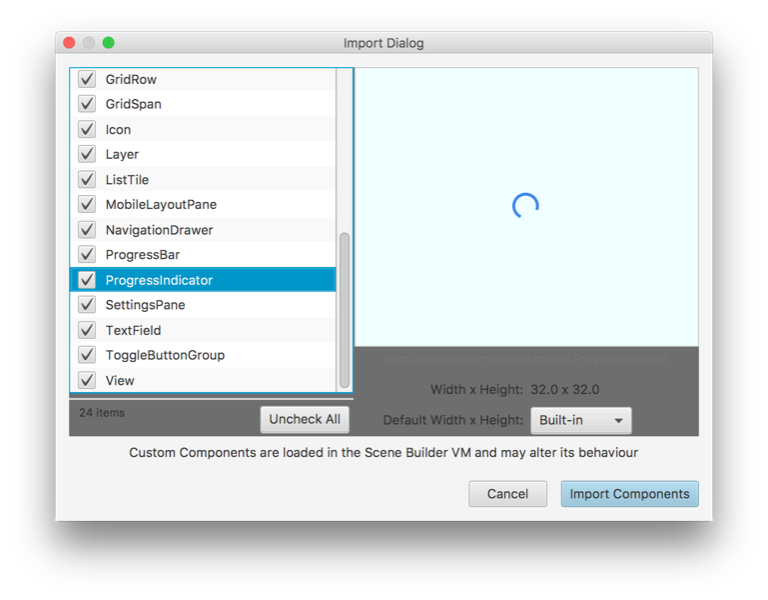 3.2 Select components